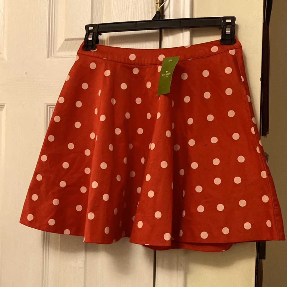 KATE SPADE  GIRLS RED POLKA DOT SKIRT
